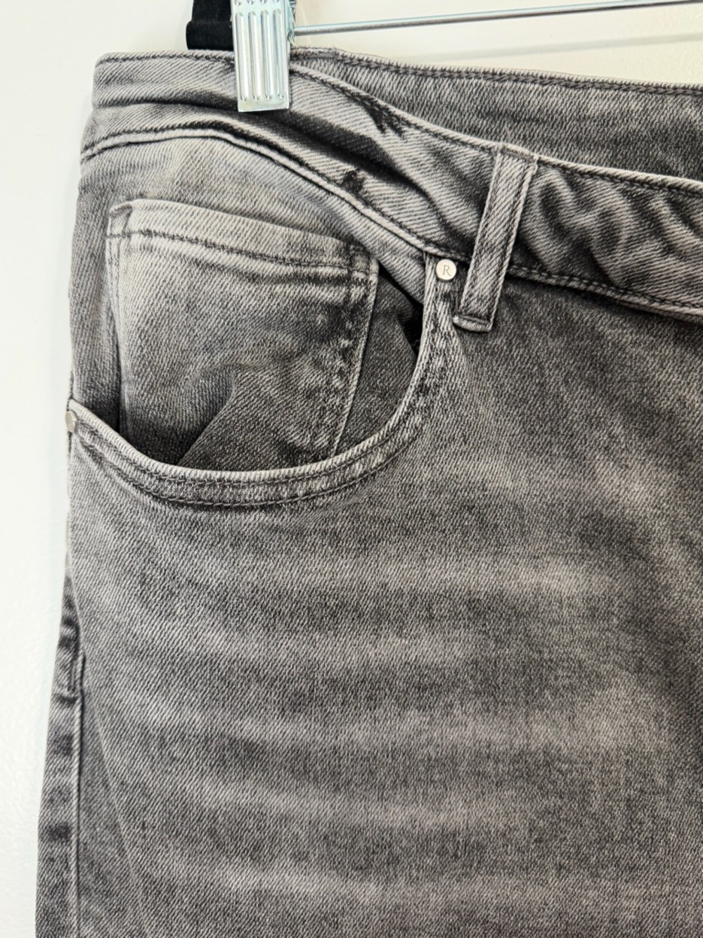 Risen High-Rise Faded Black Jeans - Picture 7 of 14